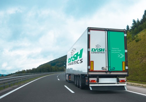 Dash truck on the road